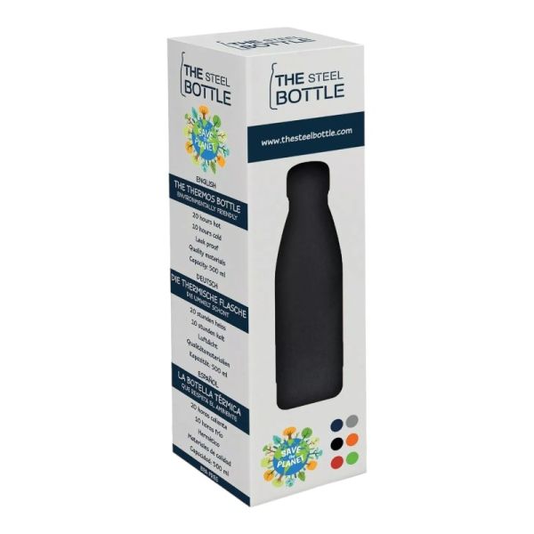 Black Stainless Steel Thermos